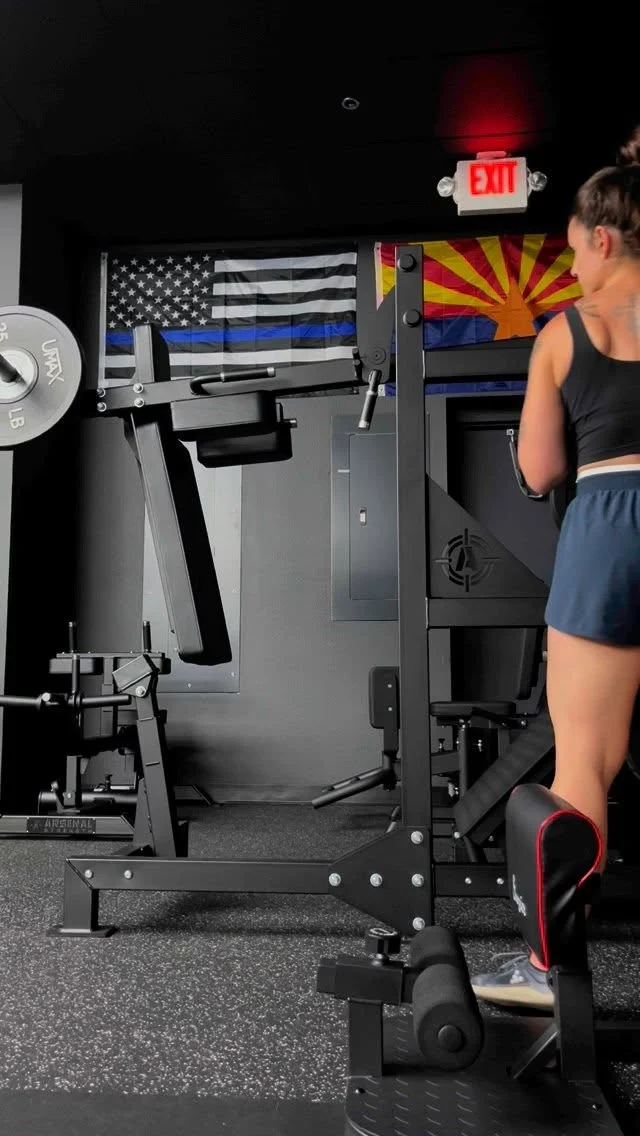 Well with that, we say BYE BYE to those quads 😭  After a gnarly class on Thursday, I told everyone that I hadn’t put myself through it, but I would this weekend. And I officially understand why class has hated me the past four days!  It wasn’t pretty and the Bambie legs were real!  Pendulum Squat
Leg Extension  Hack Squat
Sissy Squat  Single Leg Leg Press
Walking Lunges  honestly, I think there was one more super set, but I was already crawling and I couldn’t actually more like I didn’t want to read the rest of the board so I acted like it wasn’t there and zombie walked myself to the car 😭  Lesson learned! 😂  If you have lost that spark of what it feels like to walk in the gym, motivated to train, I promise you, our classes will spark that flame! Between the expert coaching and the strong community, you will leave @theden_trainingfacility motivated and ready for more no matter the wobbles you leave with!  Check the class schedule in my bio and come give us a try!  #personaltrainer #empoweredlifestyle #thedentrainingfacility #challengeyourself #growth #strongertogether